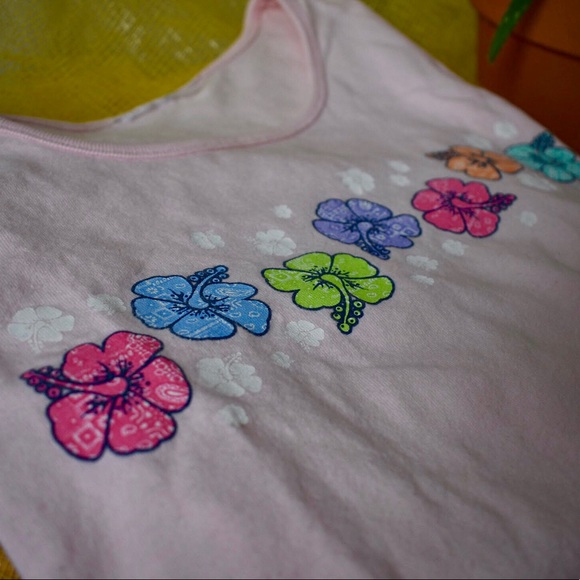 Rainbow Hibiscus Tee - Picture 2 of 7